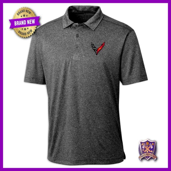 Performance Polo Shirt Polyester Three-Button Placket Side Vents